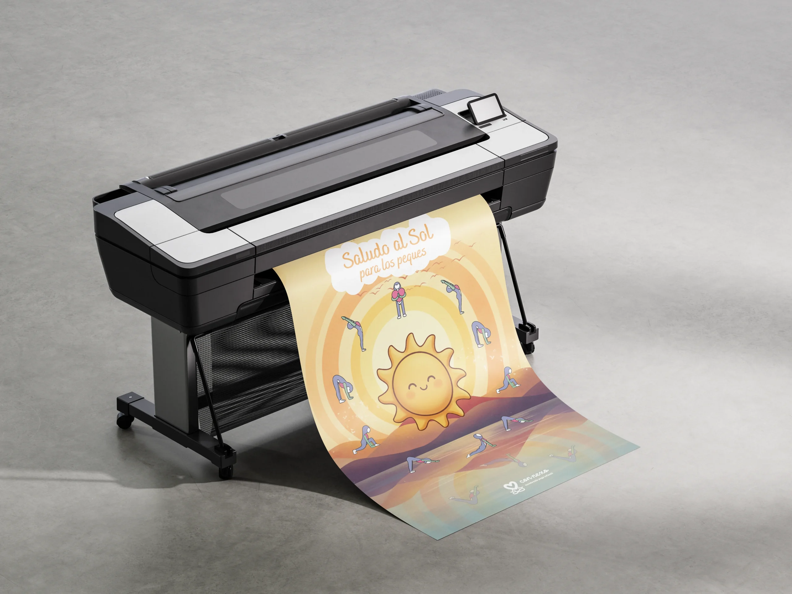 poster sol mockup